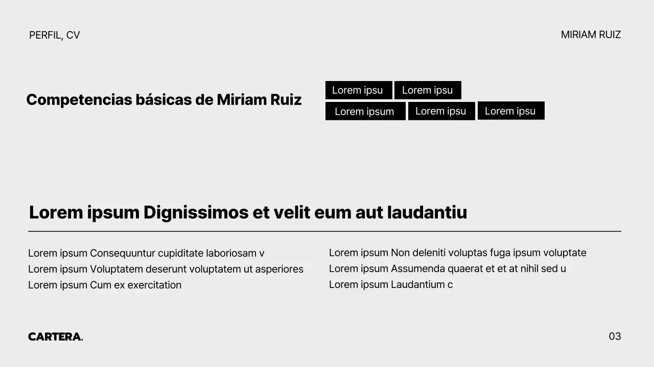 Una cartera gris y minimalista para buscar trabajo