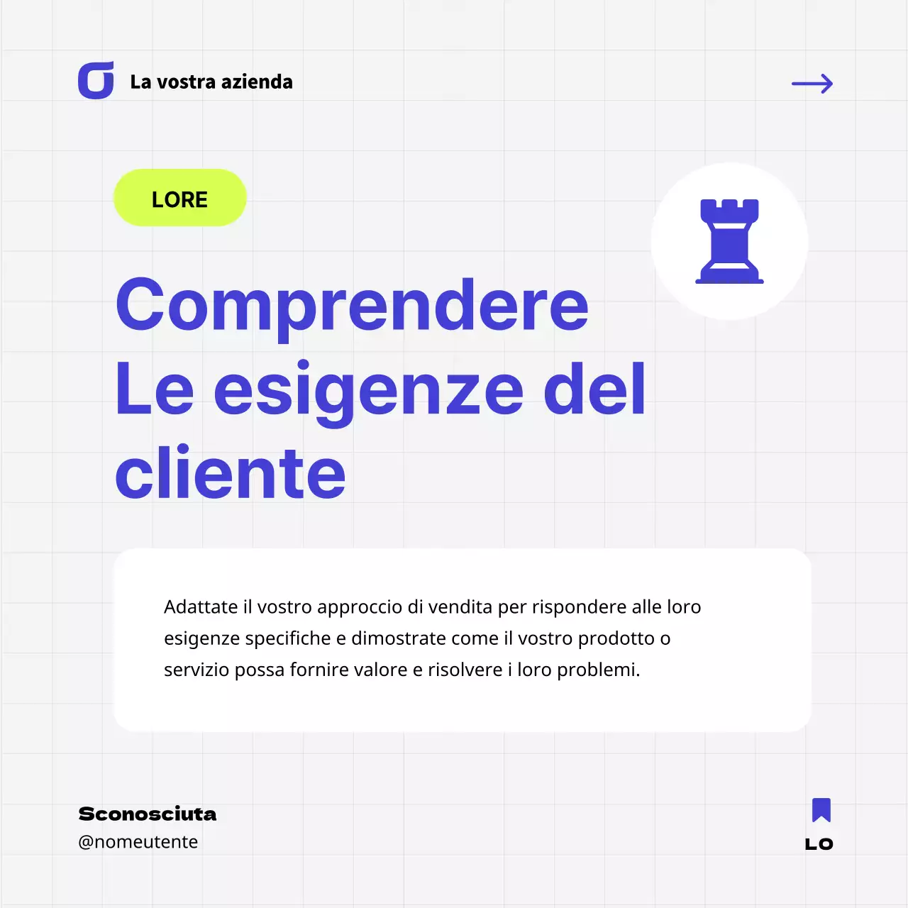 Suggerimenti aziendali geometrici blu e neon Pubblicità