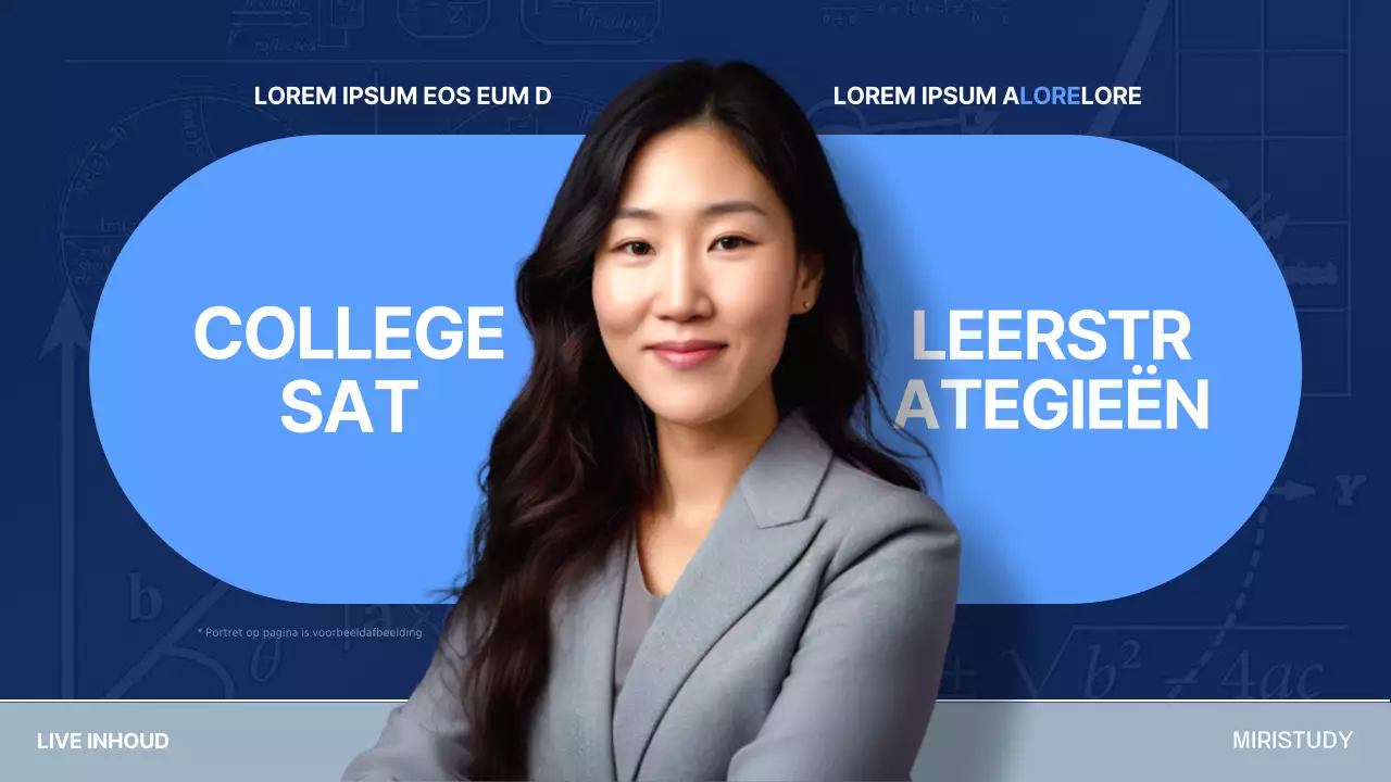 Over de informatiebijeenkomst over de marineblauwe en lichtblauwe moderne SAT-training