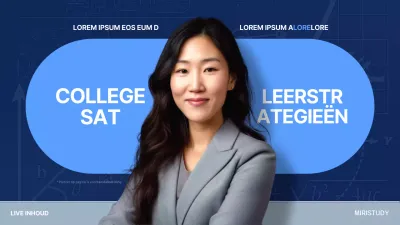 Over de informatiebijeenkomst over de marineblauwe en lichtblauwe moderne SAT-training