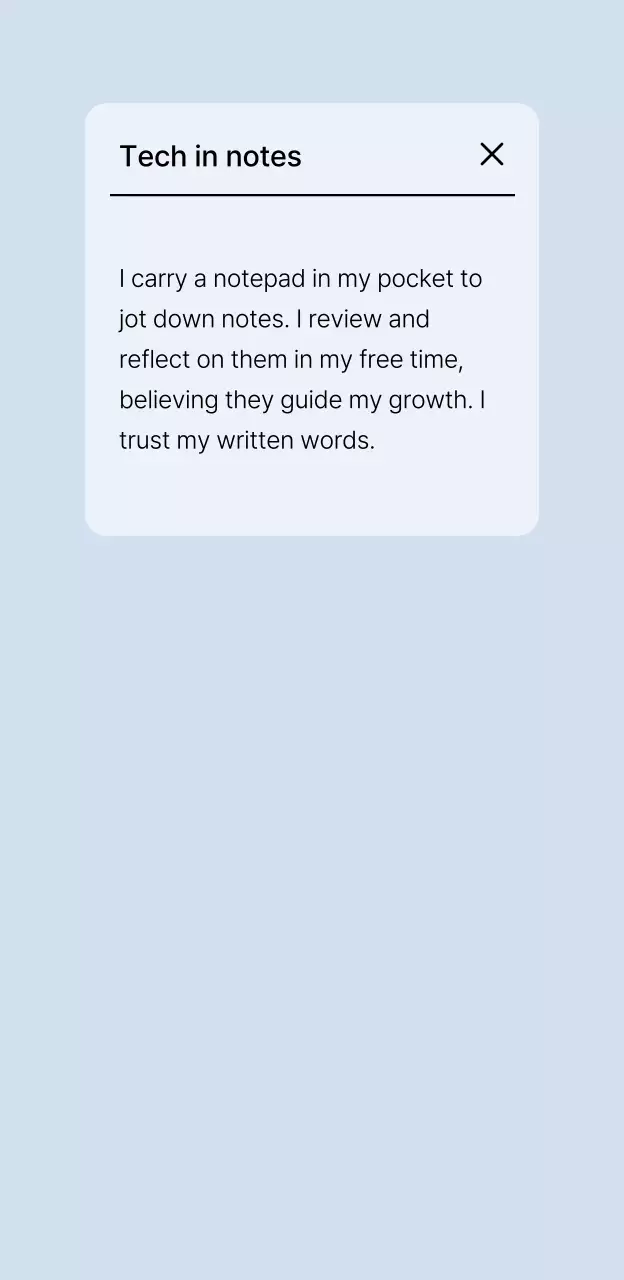 Designing a phone notification concept