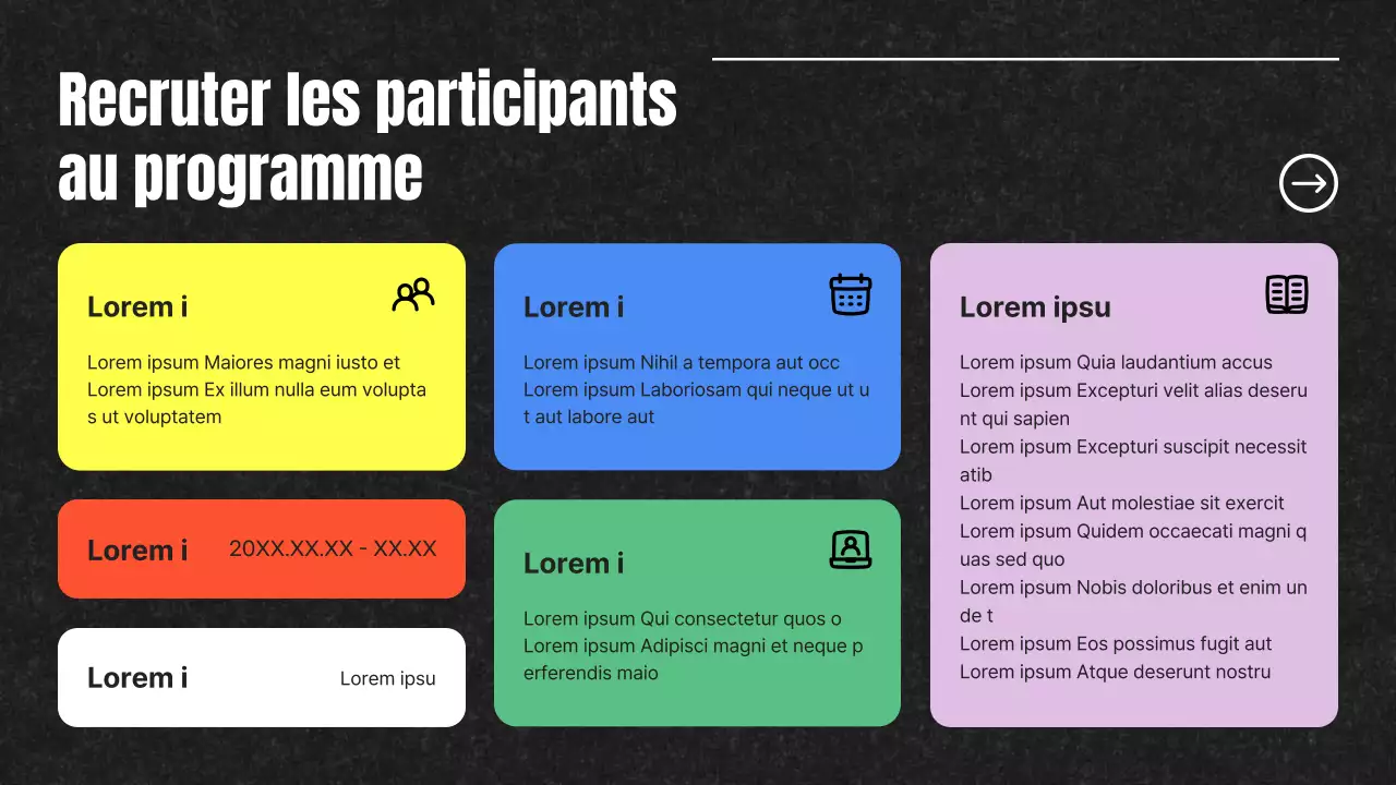 Lettre de couverture pour le recrutement d'un participant au Pop Art noir et arc-en-ciel