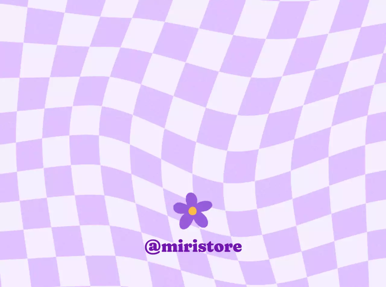 Promote a purple checkered flower logo