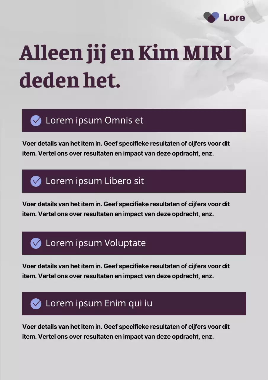 Promoot een eenvoudige verkiezingskandidaat in paars