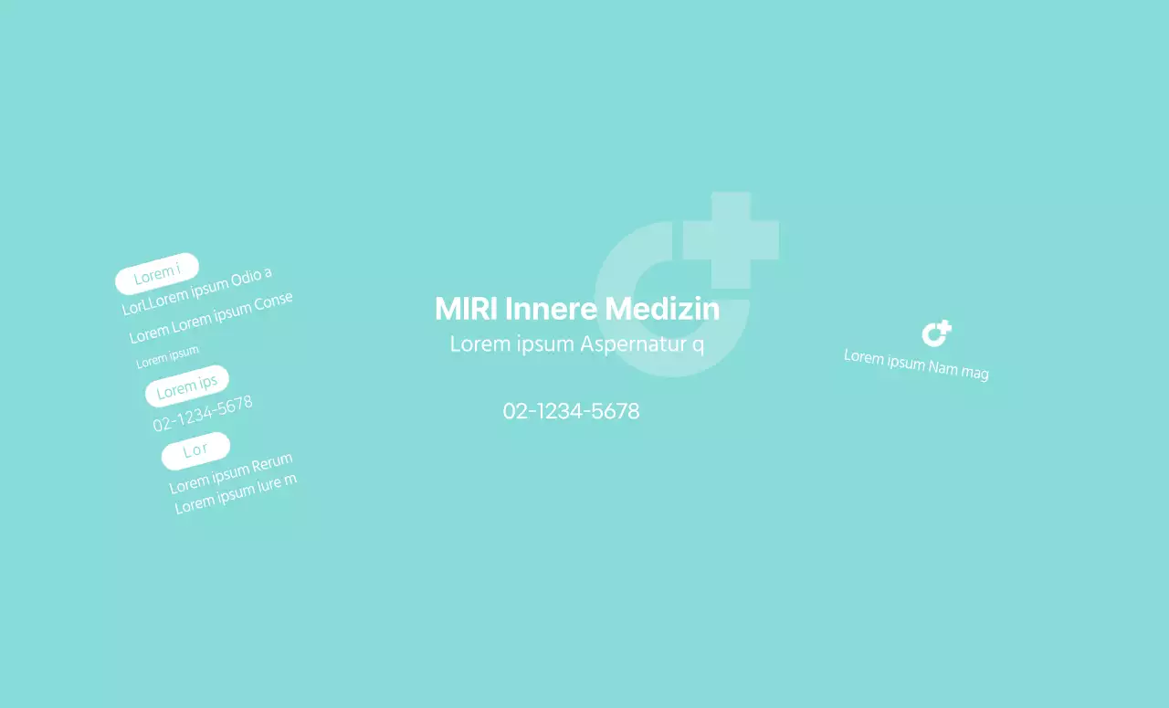 Werbeartikel mit Krankenhauslogo in weiß und mint