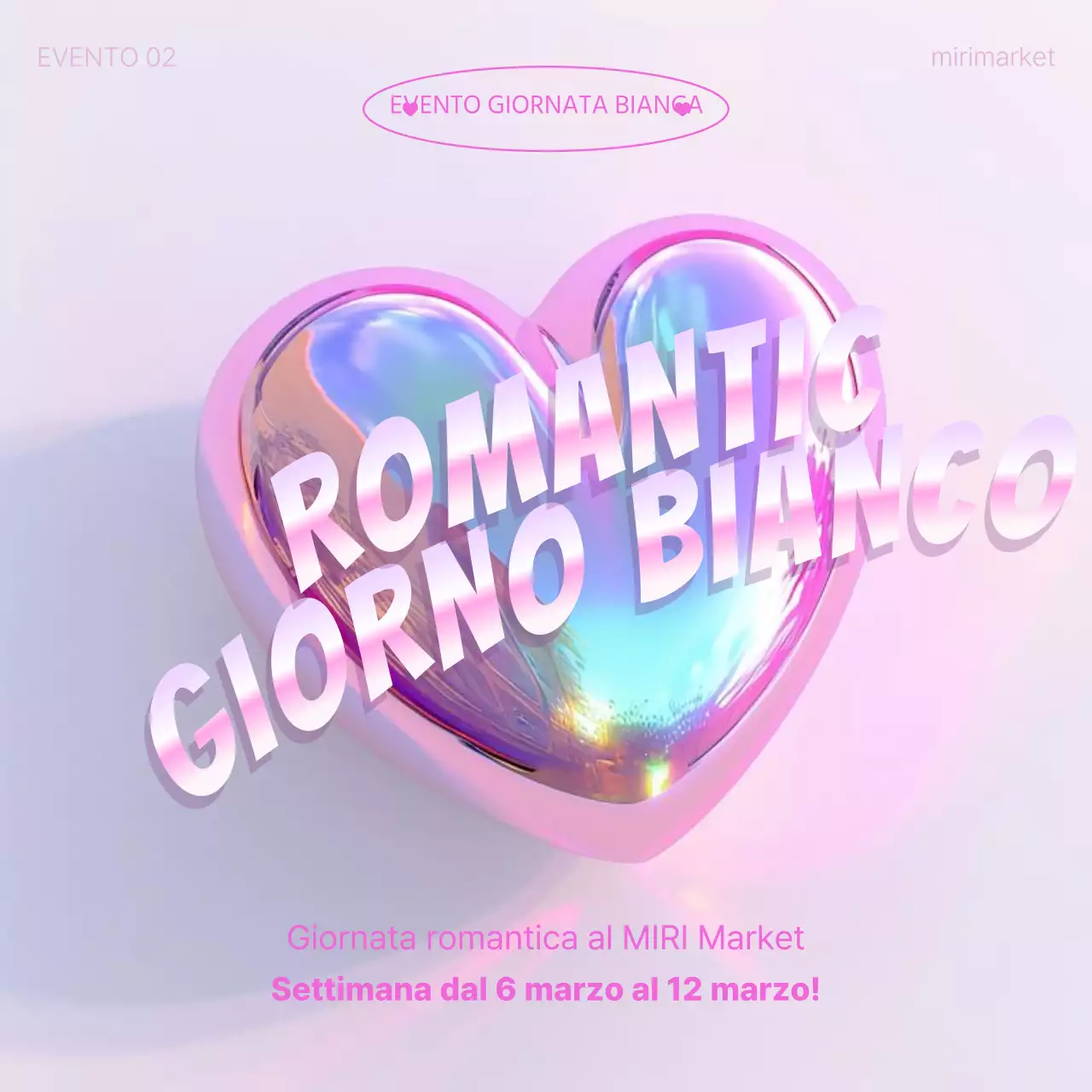 Promuovere una giornata bianca kitsch in rosa