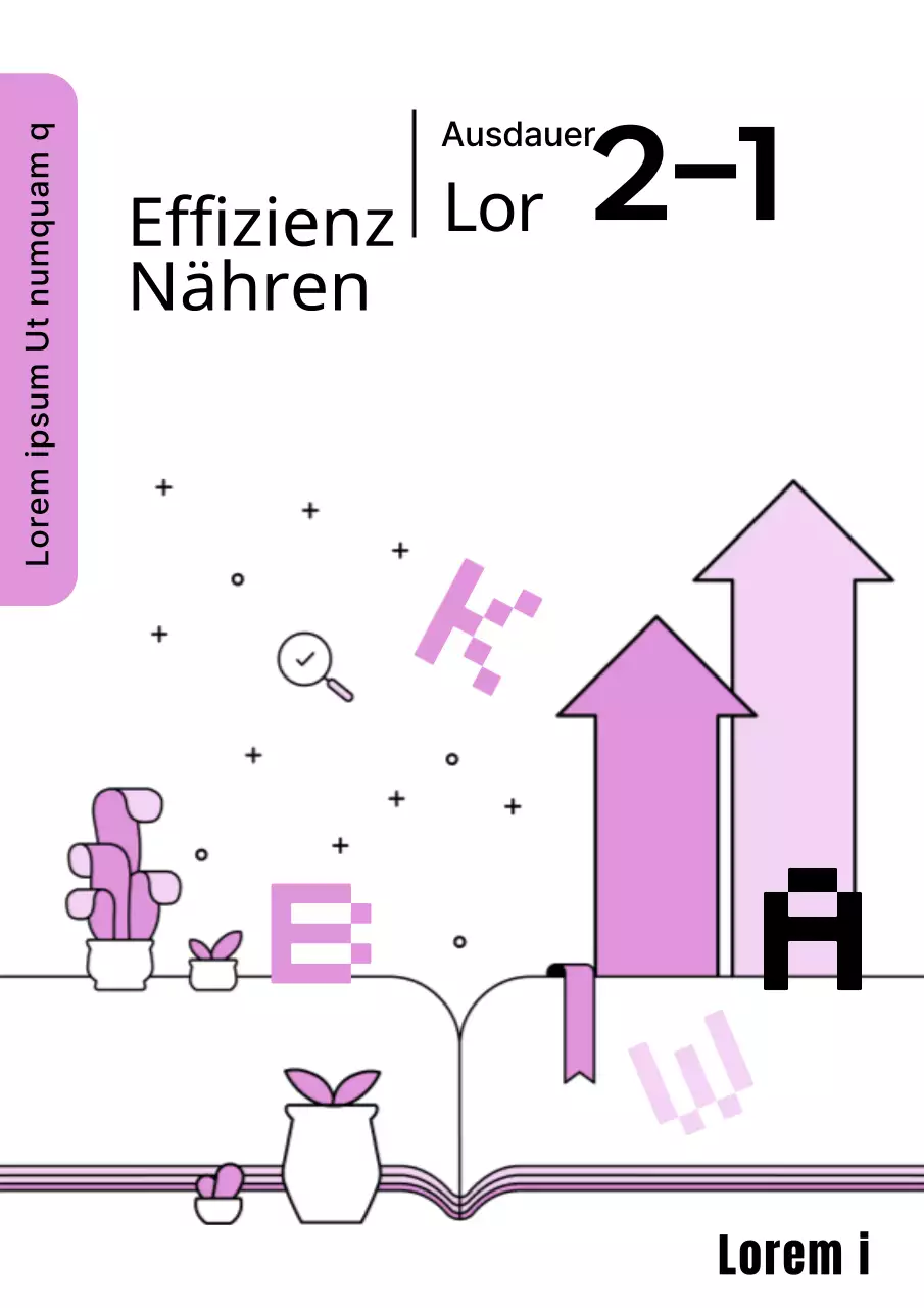 Ein hübsches lila-schwarzes High-School-Fragenbuch