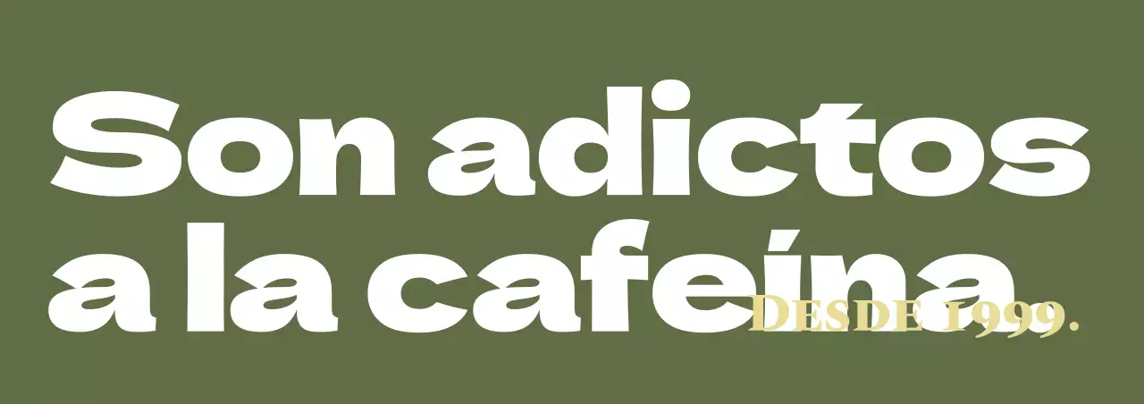Mercancía de cafetería con un concepto de letras