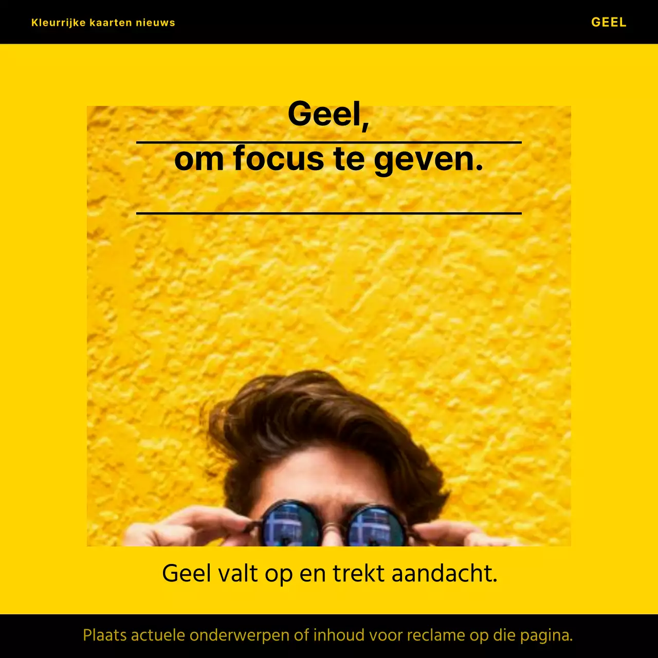 Een eenvoudige kleurrijke social media-cover met zwart en regenboogkleuren