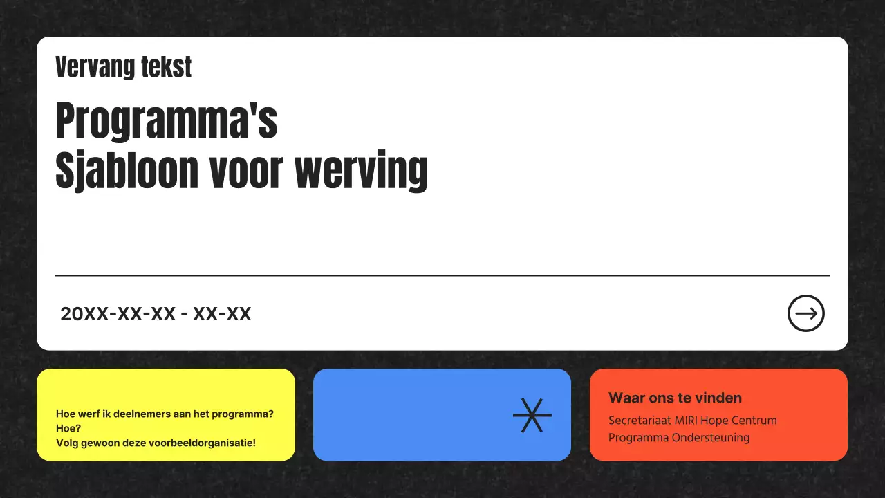 Zwart en Regenboog Pop Art Deelnemer Wervingsbrief