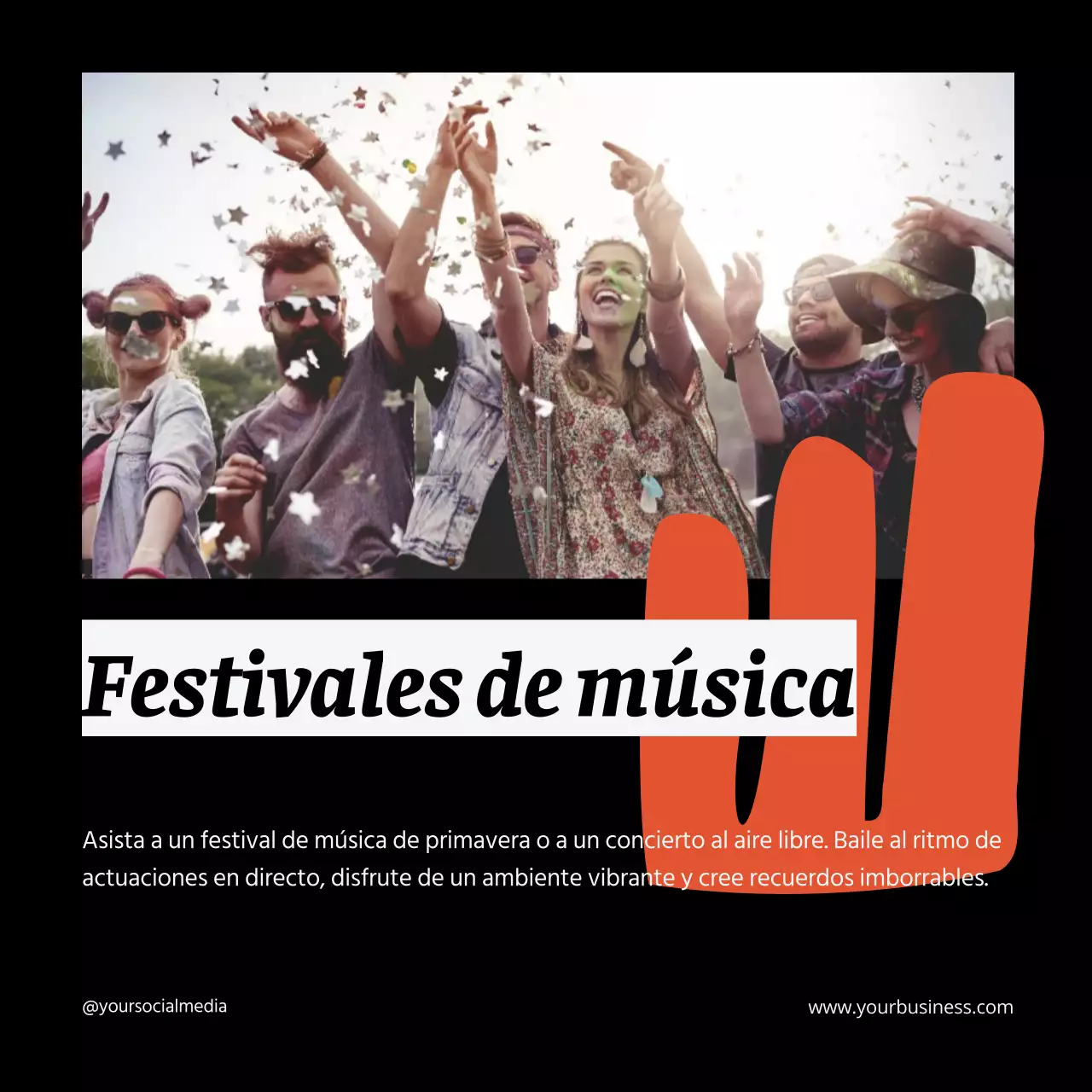 Guía de actividades de las vacaciones de primavera geométricas en blanco y neón