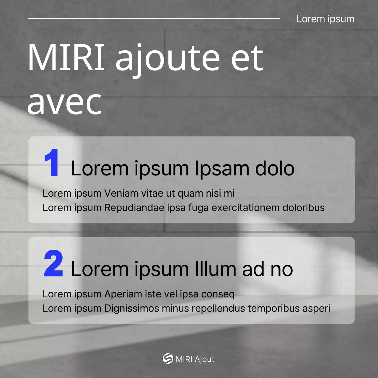 Promouvoir une publicité extérieure simple en blanc et bleu