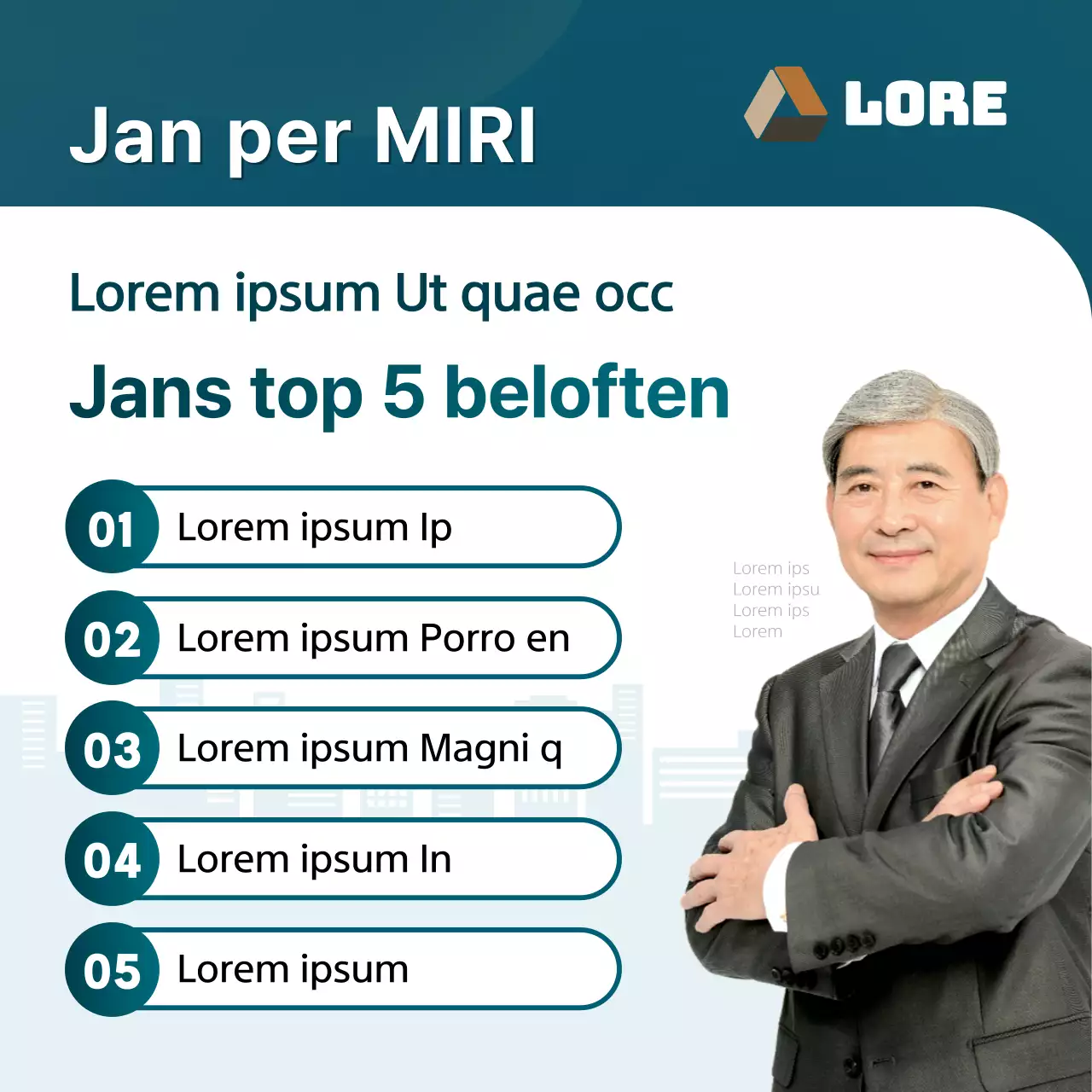 Een gids met de beloften van de verkiezingskandidaten, gemarkeerd in mint en marineblauw