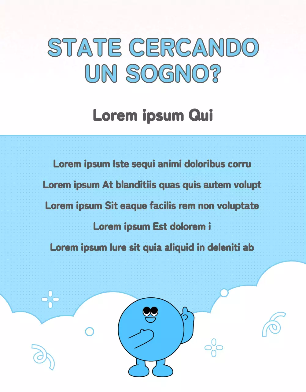 Promuovere una simpatica fiera della carriera in rosa e azzurro