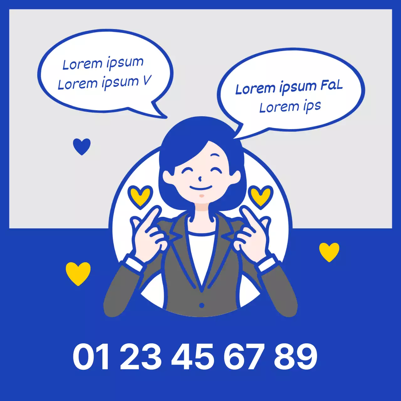 Un guide simple, jaune et bleu marine, sur l'utilisation du service d'assistance