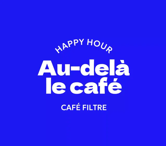 Marchandise simple de café avec texte incurvé et vagues jaunes