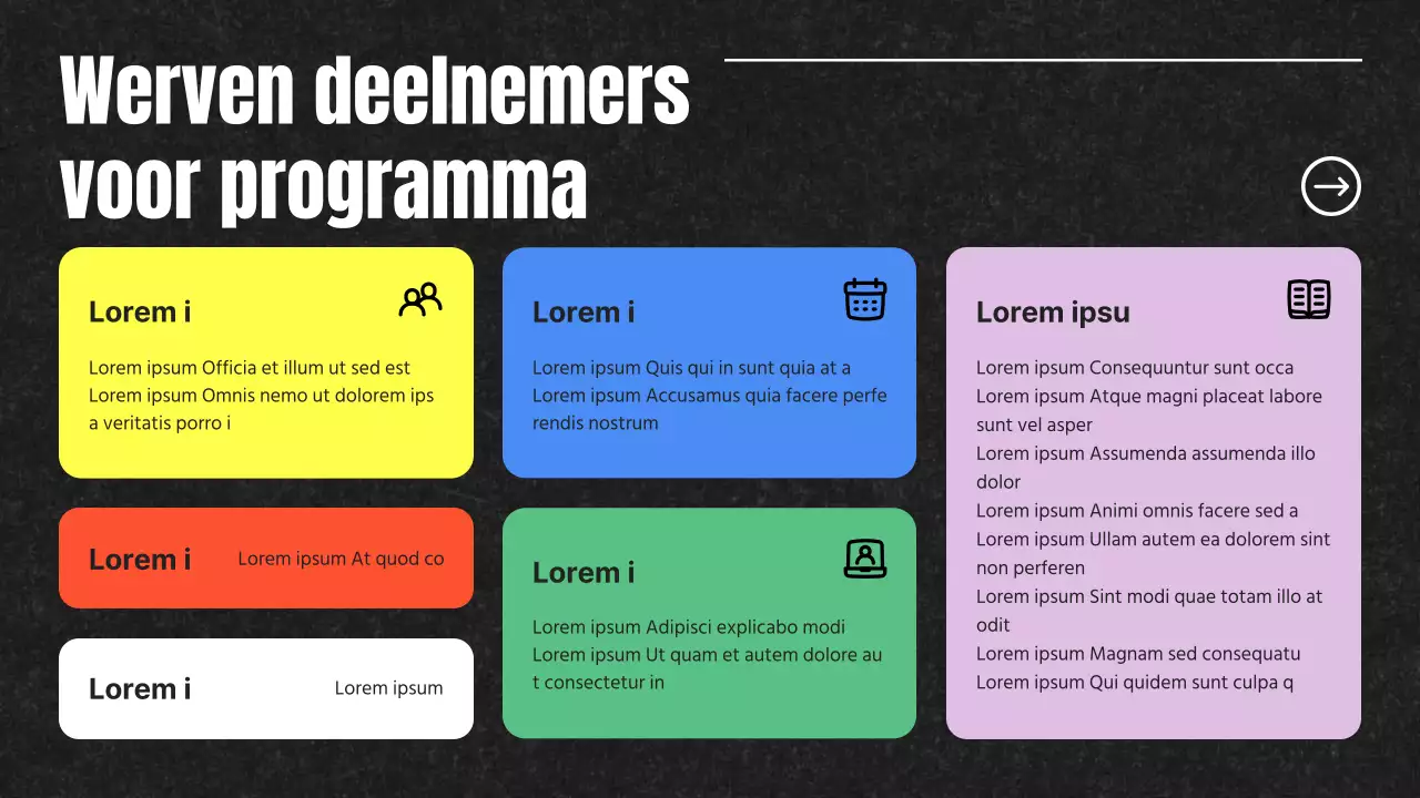 Zwart en Regenboog Pop Art Deelnemer Wervingsbrief