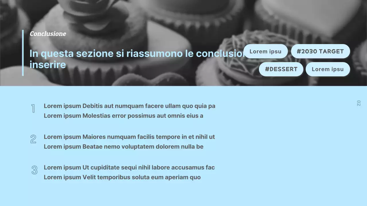 Semplice rapporto di ricerca sul mercato alimentare in nero, bianco e azzurro
