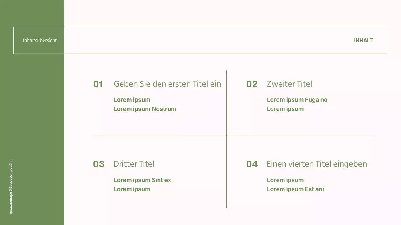 Einfache, grüne und rosa Berichte für NGOs