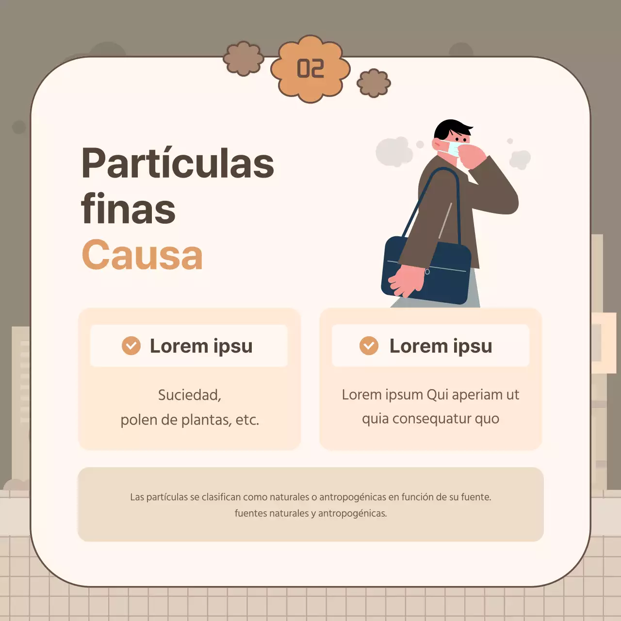 Un simple espolvoreado primaveral de beige y marrones post