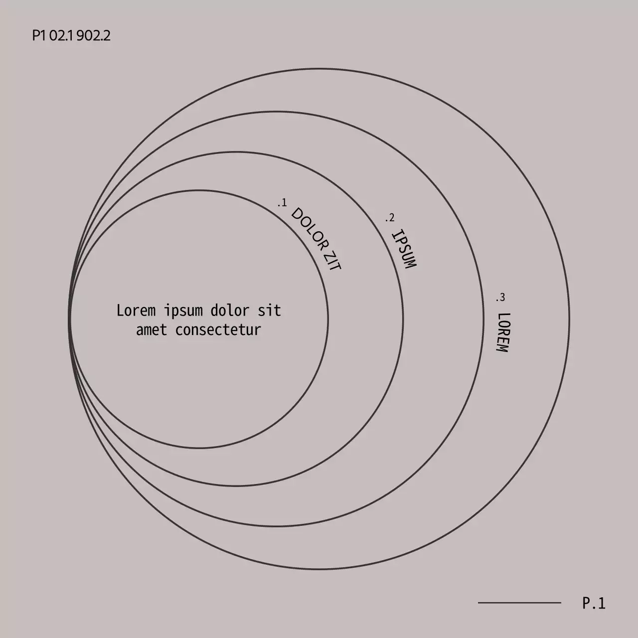 Grijs en zwart minimaal bericht voor meervoudig gebruik