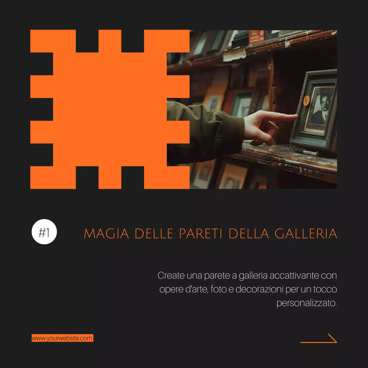 Nero arancione Elegante Guida alle idee per l'arredamento della casa