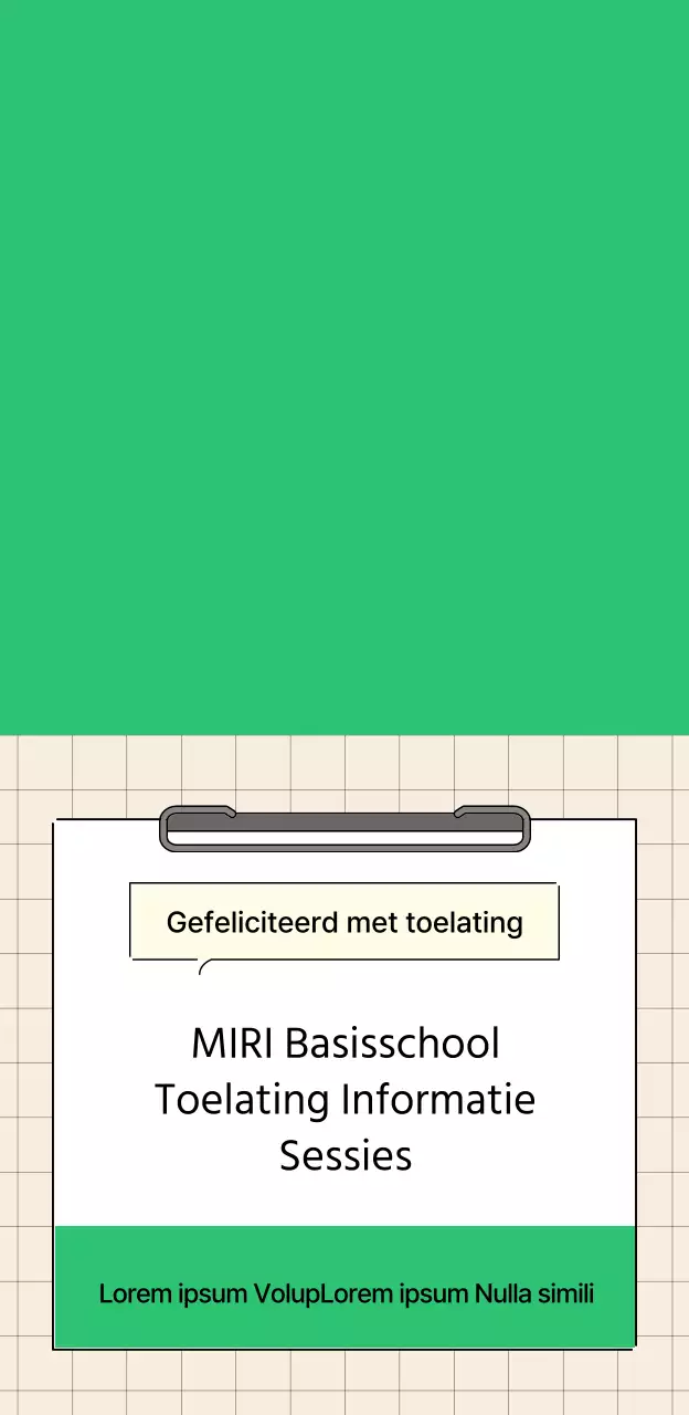 Een toelatingsbeurs ontwerpen met een memobordconcept