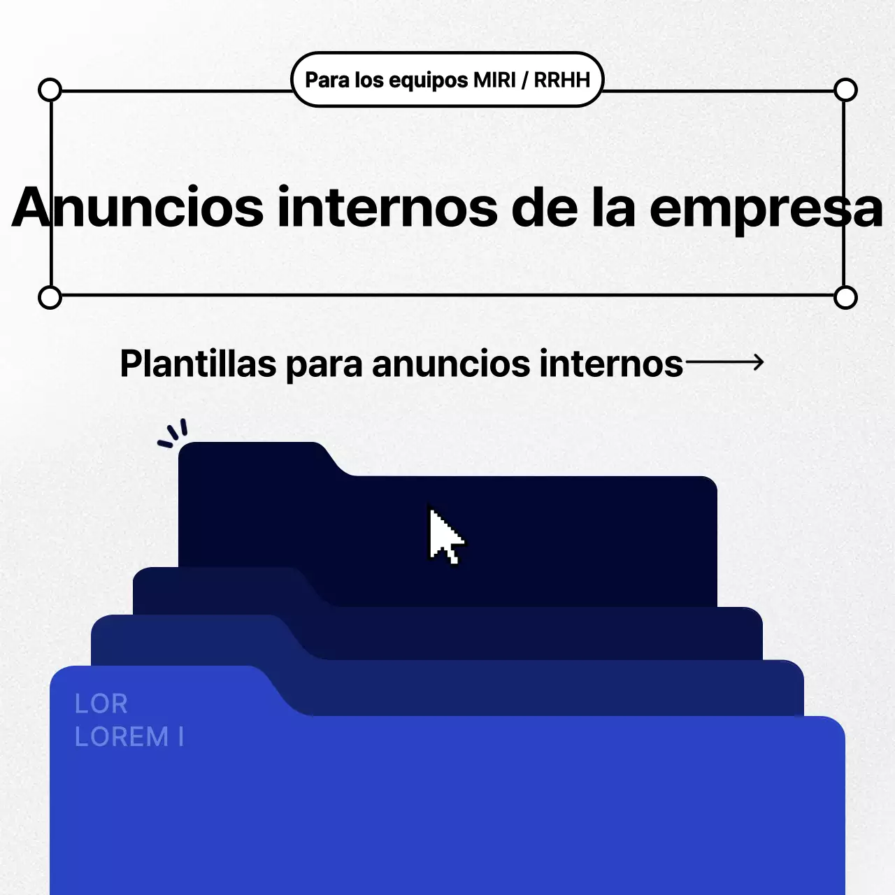 Guía sencilla de anuncios de empresa en azul