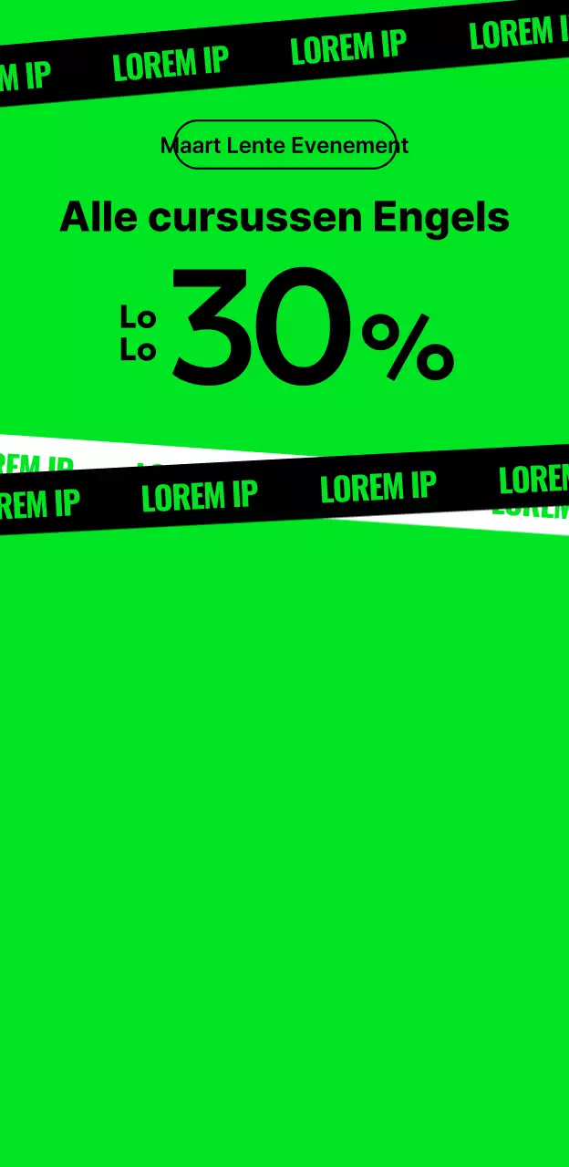 Ontwerp met grote koppen en felle contrasterende kleuren