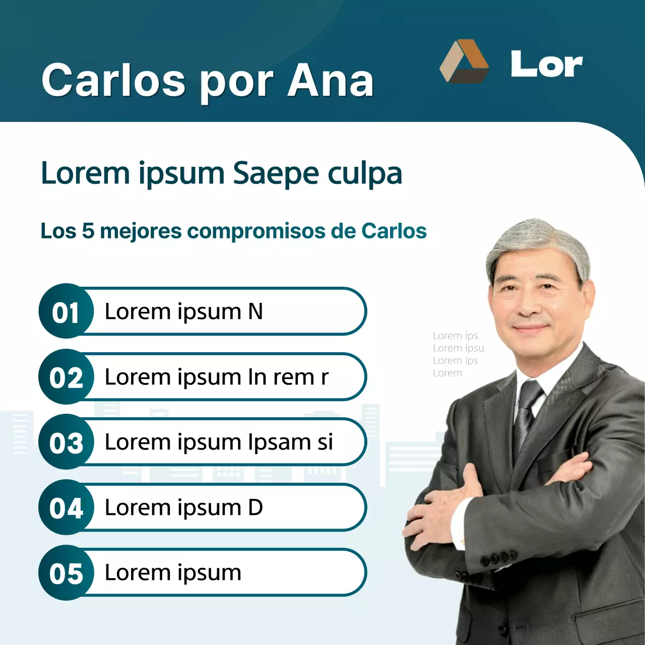 Guía de las promesas de los candidatos a las elecciones, resaltadas en color menta y azul marino