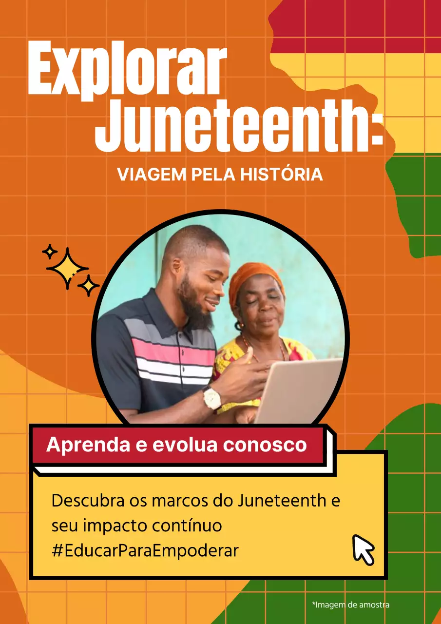 Campanha do décimo oitavo evento em geométrico laranja e verde