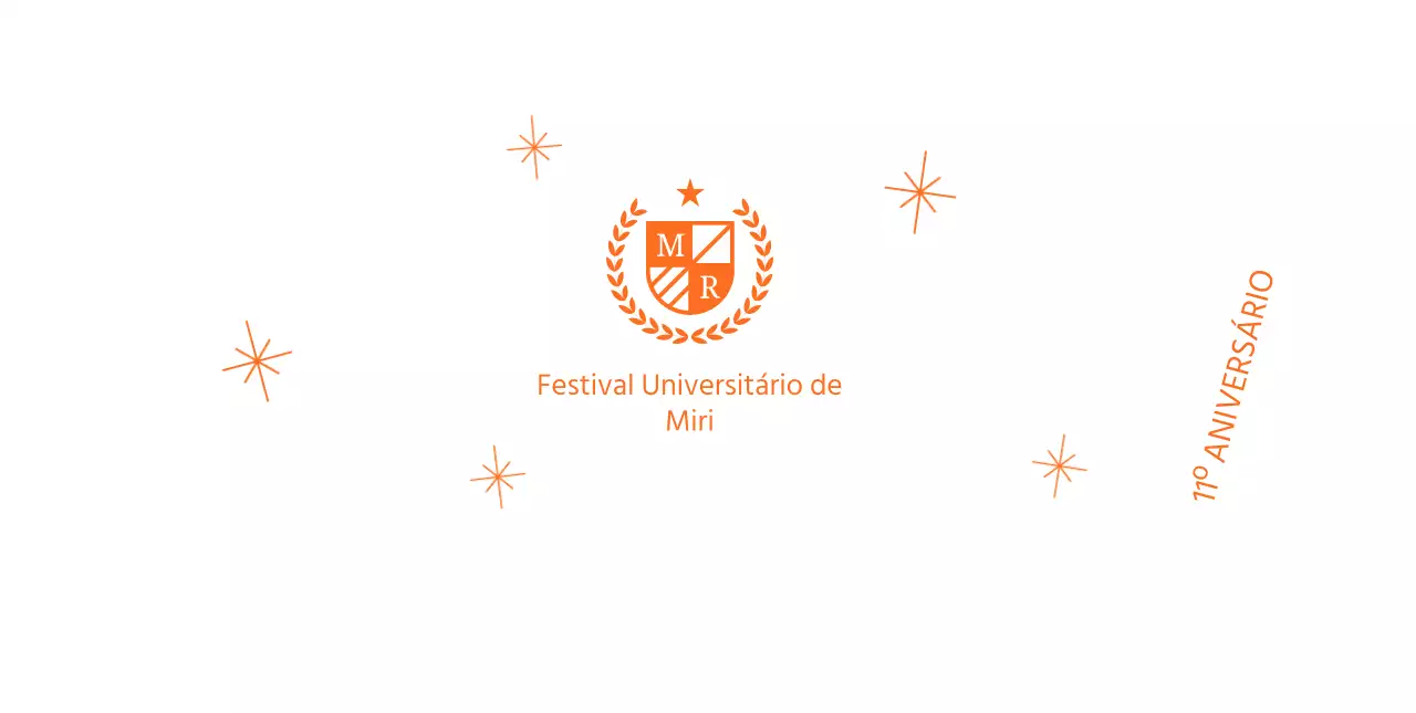 Festas escolares com o logótipo da escola com louro e purpurinas