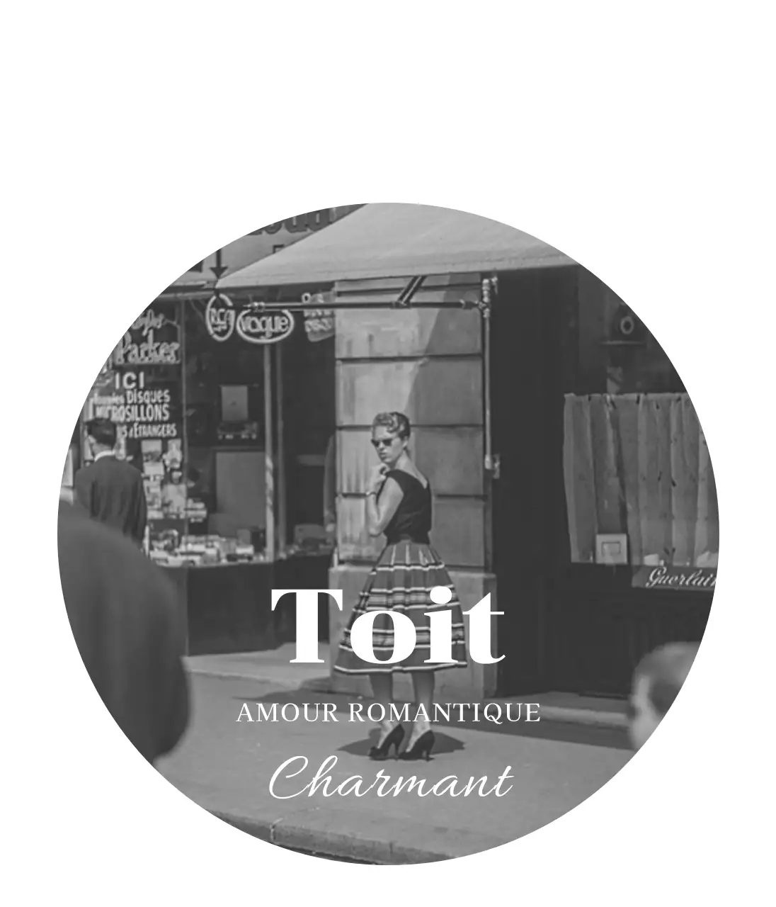 Articles de cafés d'inspiration vintage avec des photographies et des lettres en noir et blanc pour une touche sentimentale