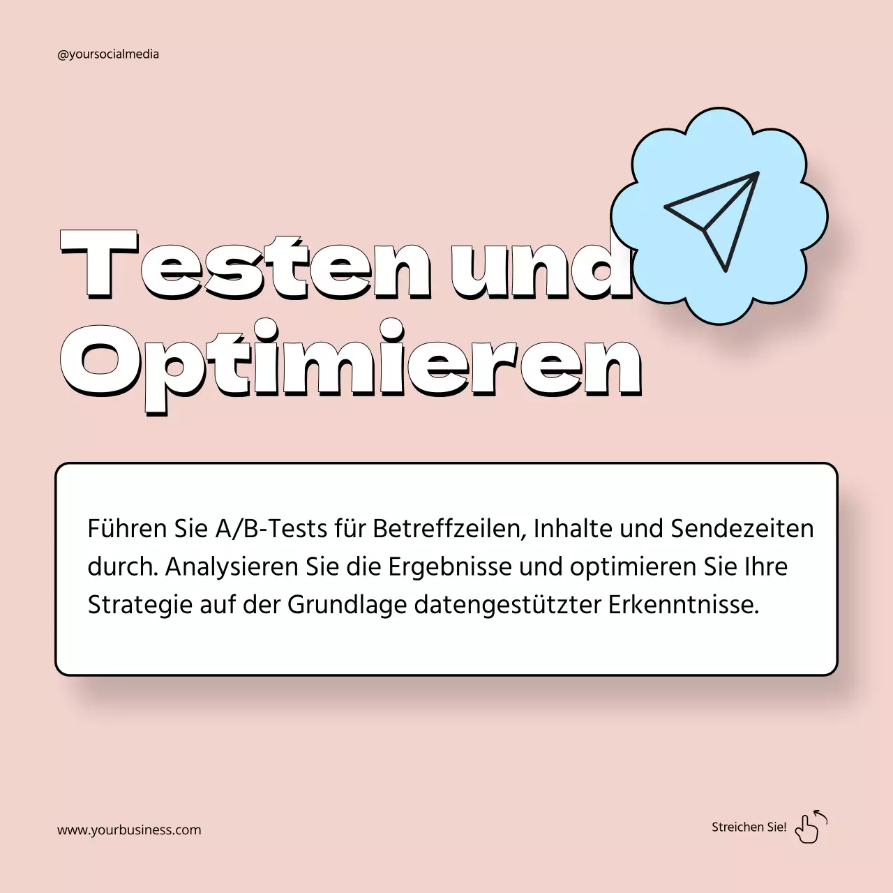 Geometrischer Leitfaden für E-Mail-Marketing in Orange und Neonfarben