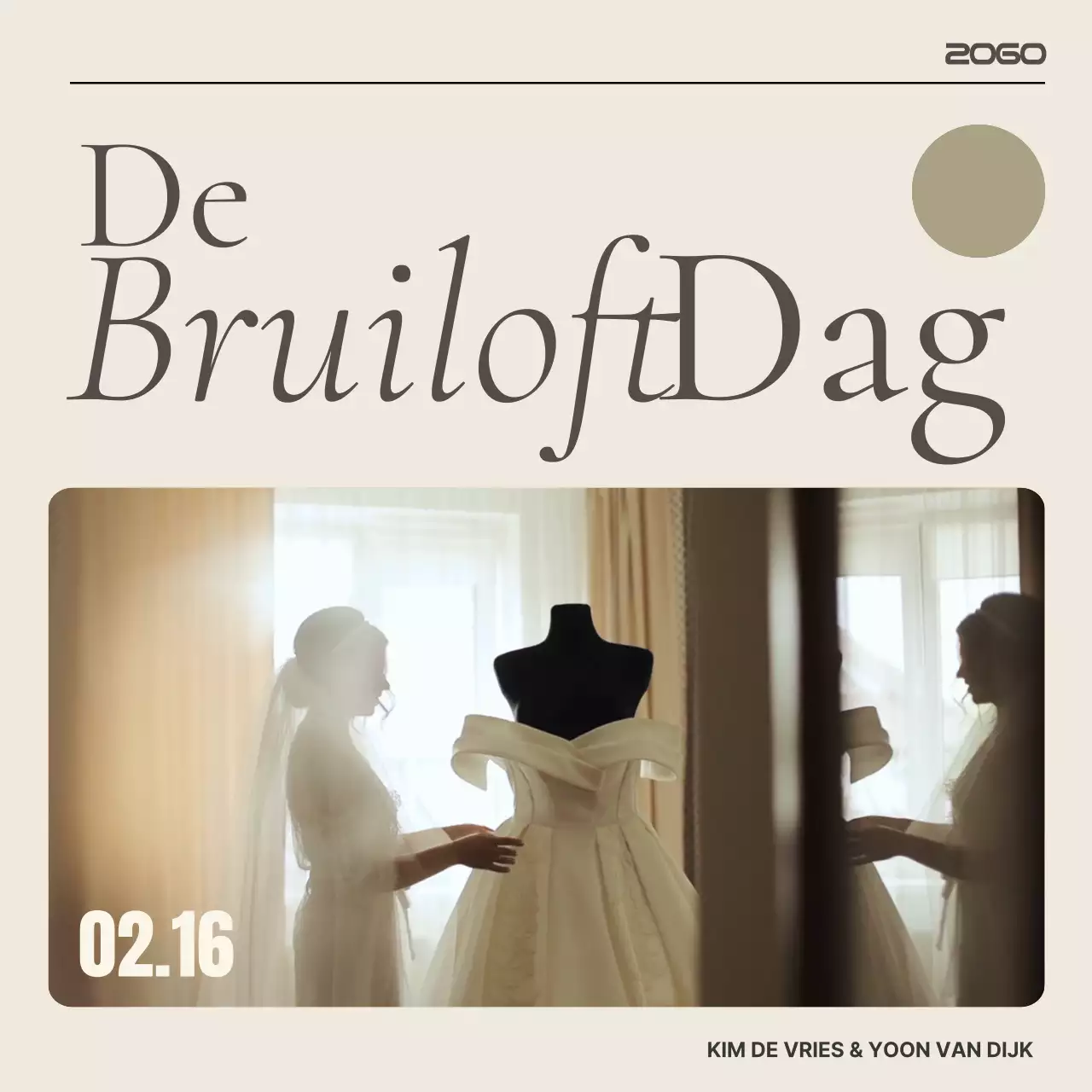 Een eenvoudig, makkelijk te maken beige aperitiefvideo