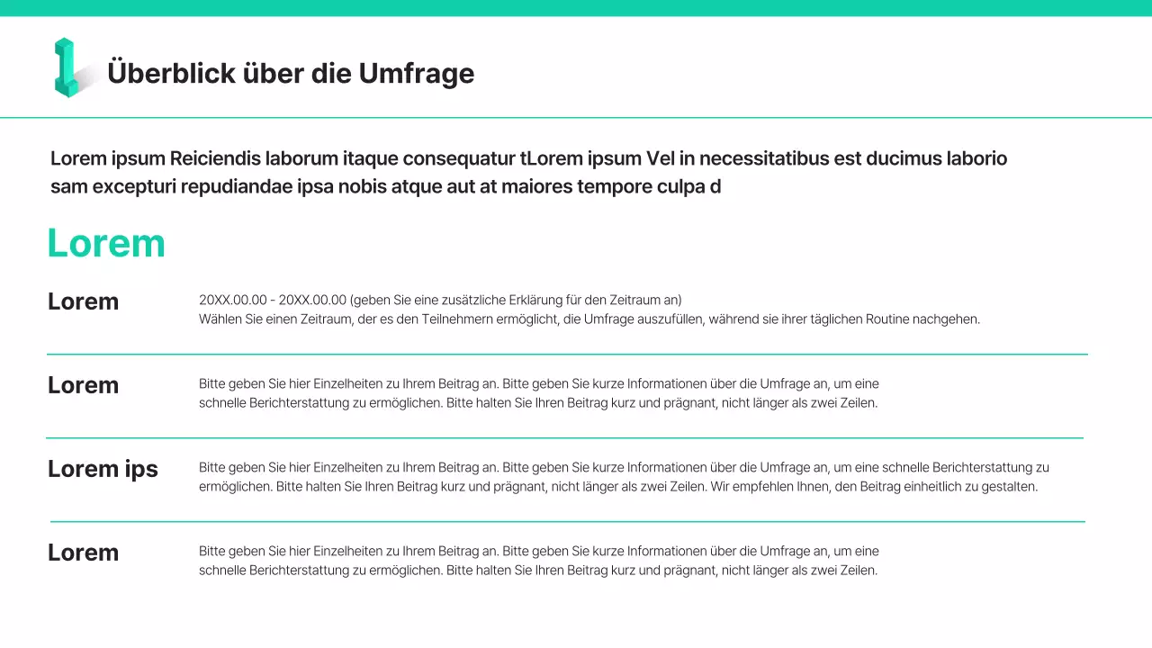 Minzige, trendige Umfrageberichte