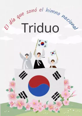 Promover los colores rosa y chartreuse del Triduo