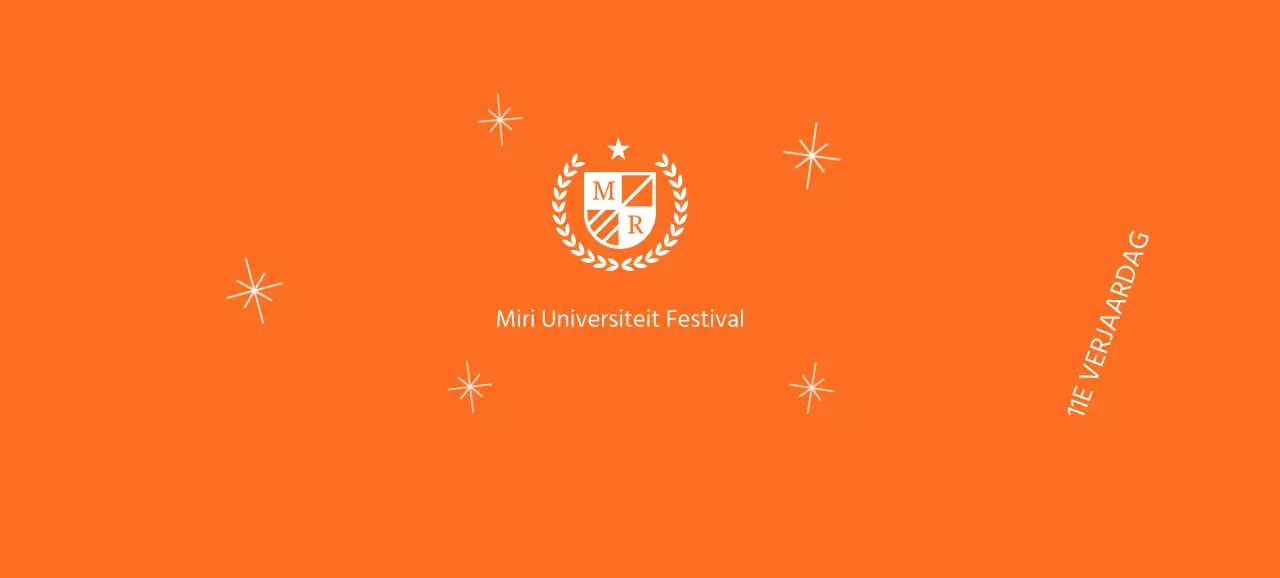 Schoolfeest met schoollogo met laurier en glitter