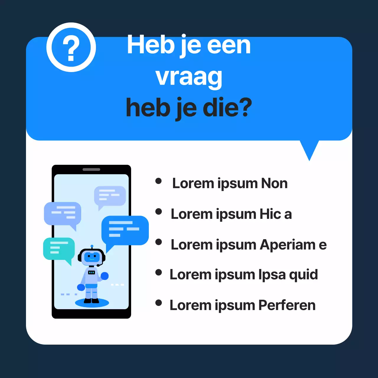 Een handleiding voor het gebruik van een eenvoudige, marineblauwe helpdesk