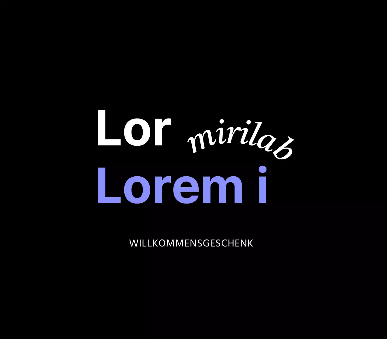 Corporate Welcome Kit Event-Souvenirs in Schwarz und Blau