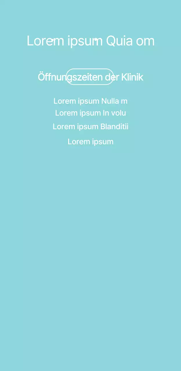 Ein einfach aussehendes Krankenhaus mit einem hellblauen und blauen Logo