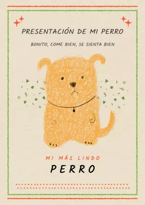 Presentación de nuestro cachorro beige y verde lima