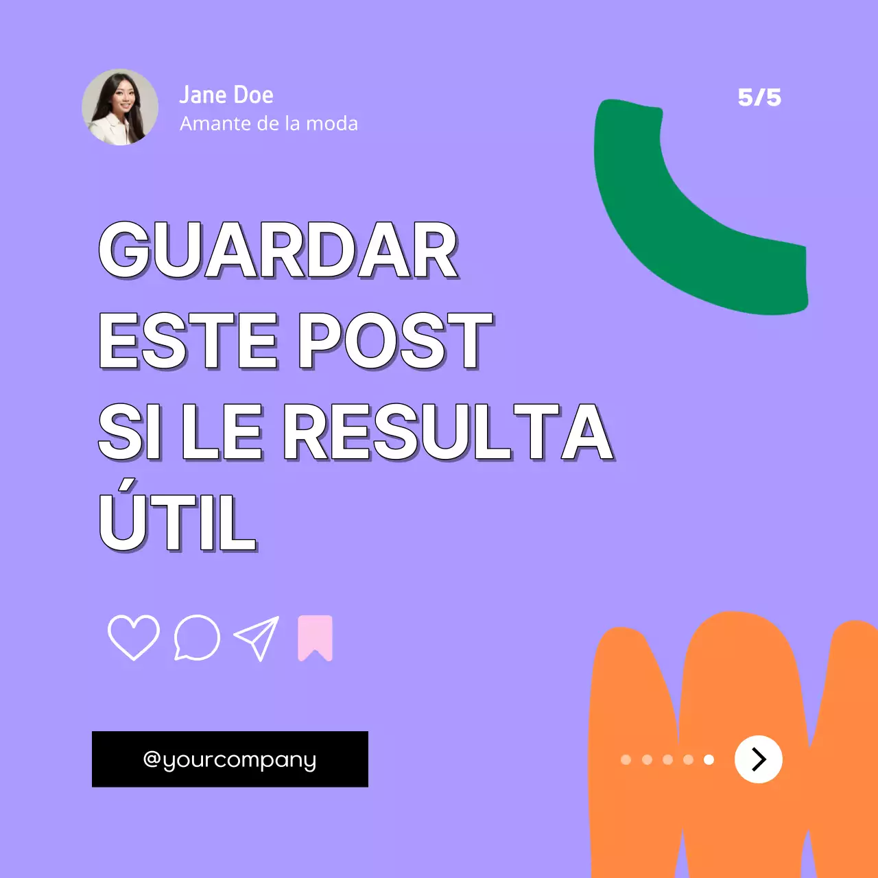 Púrpura y rosa Consejos de moda Publicidad