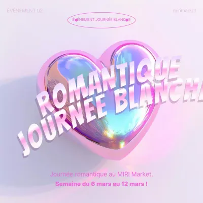 Promouvoir une journée kitsch et blanche en rose