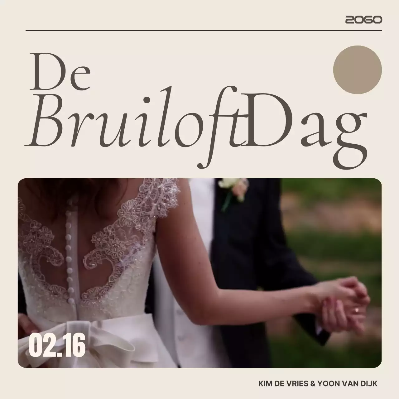 Een eenvoudig, makkelijk te maken beige aperitiefvideo