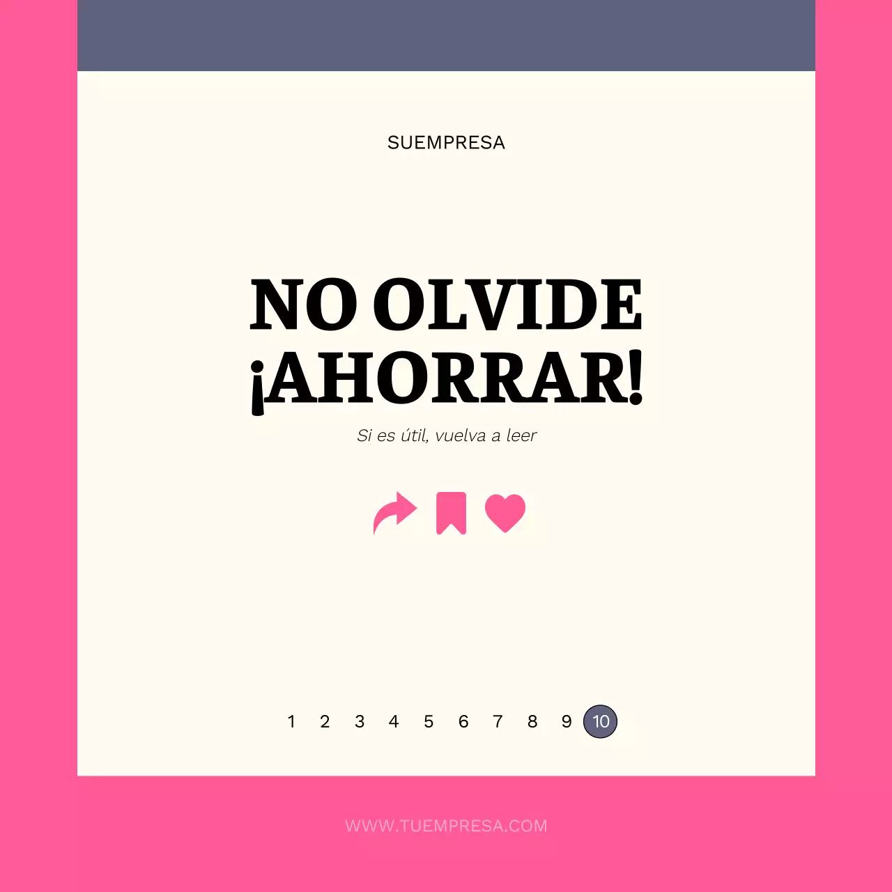 Púrpura y rosa Consejos mínimos para el Día de la Mujer Publicidad