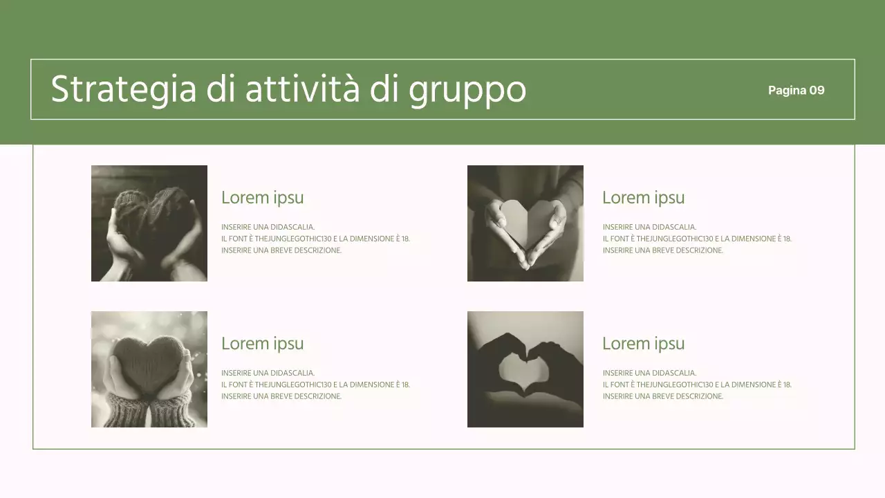 Rapporti semplici, verdi e rosa per le ONG