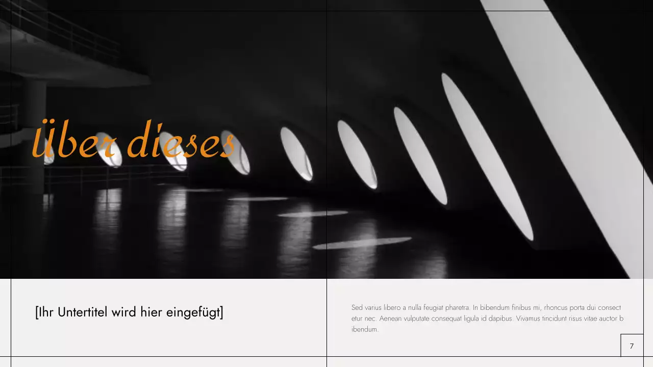 Schwarz-orangefarbenes modernes Fotografie-Portfolio