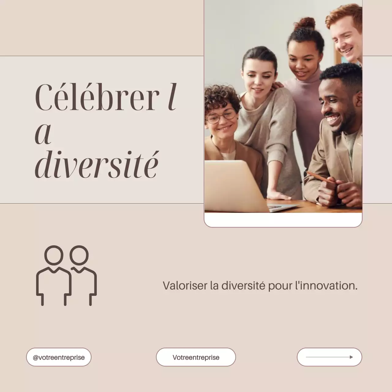 Guide de construction d'équipe dans un bureau beige et brun