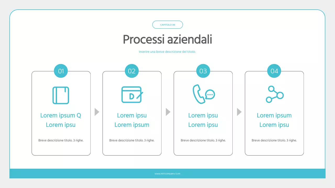 Materiale di formazione per neoassunti minimalista in azzurro e grigio